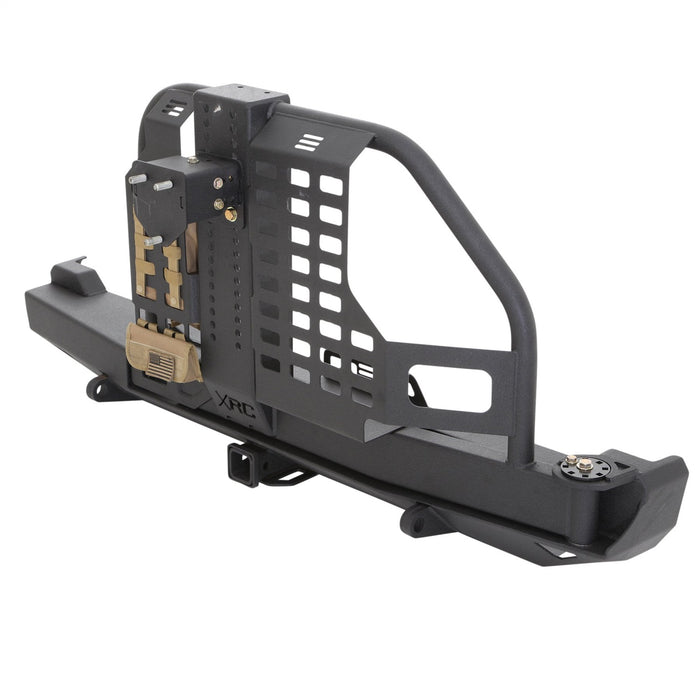 Smittybilt 76851 XRC Rear Bumper W/Hitch and Tire Carrier 84-01 Cherokee XJ Black Textured Smittybilt - Truck Part Superstore