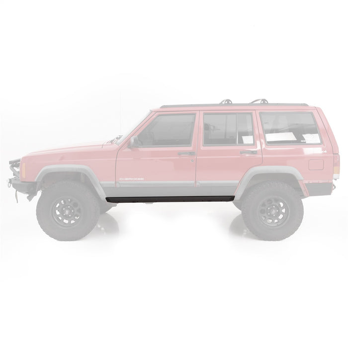 Smittybilt 76853 XRC Rock Sliders 84-01 Cherokee XJ 2/4DR Black Textured Smittybilt - Truck Part Superstore