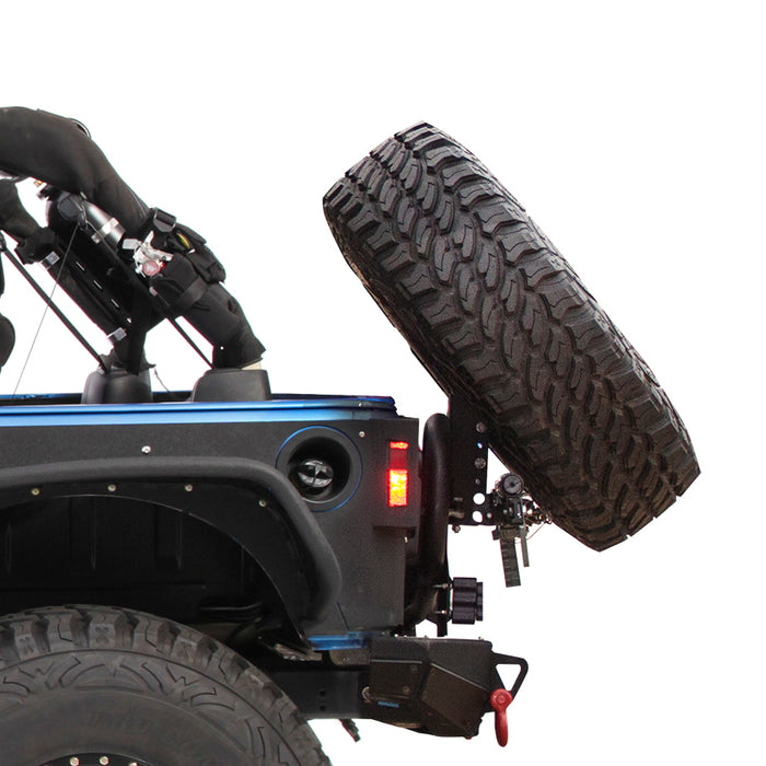Smittybilt 76857-05 Slant Mount for XRC Tire Carrier Jeep JK Black Powdercoat Smittybilt - Truck Part Superstore