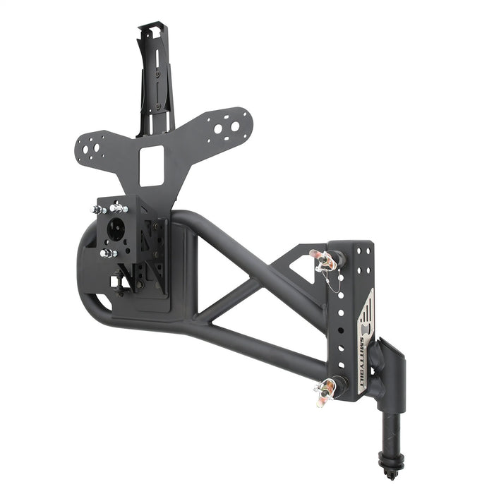 Smittybilt 76857LT Jeep JK XRC/SRC Gen2 Tire Carrier 2007-2018 Wrangler JK/Unlimited Light Texture Black Smittybilt - Truck Part Superstore