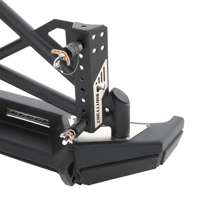 Smittybilt 76857LT Jeep JK XRC/SRC Gen2 Tire Carrier 2007-2018 Wrangler JK/Unlimited Light Texture Black Smittybilt - Truck Part Superstore