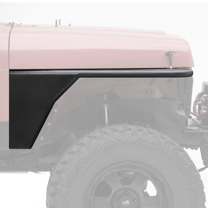 Smittybilt 76866 XRC Front Tube Fenders 76-86 CJ7 Black Powder Coat Smittybilt - Truck Part Superstore