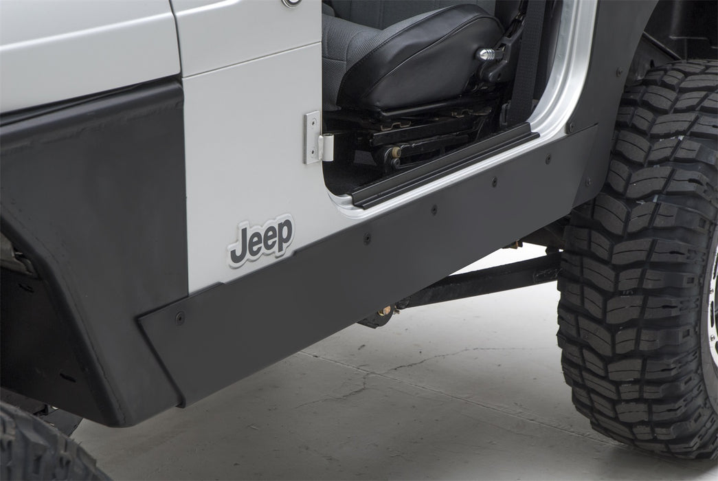 Smittybilt 76870 XRC Rock Sliders No Step 97-06 TJ Wrangler Black Textured Smittybilt - Truck Part Superstore