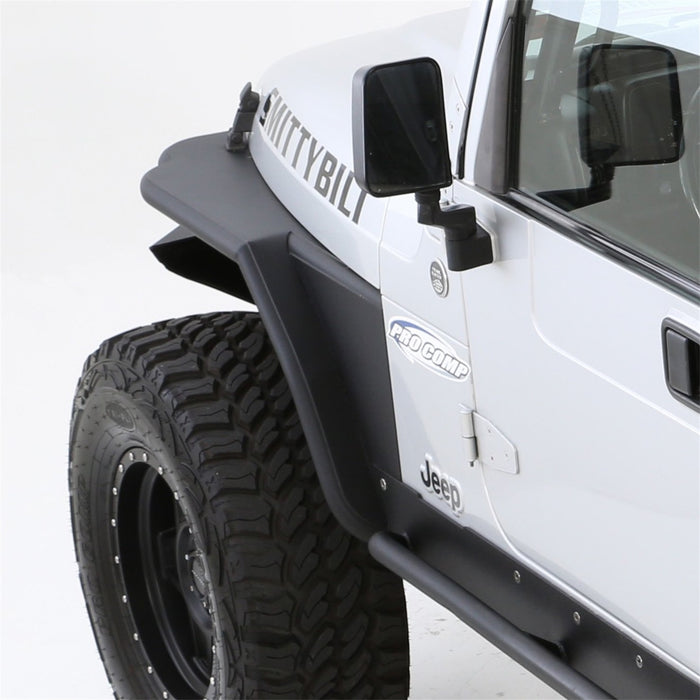 Smittybilt 76873 XRC Front Tube Fenders 97-06 Wrangler TJ/LJ 3 Inch Flare Black Textured Smittybilt - Truck Part Superstore