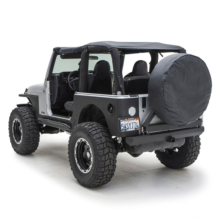 Smittybilt 76874 XRC Rear Corner Guards 97-06 Wrangler TJ and Rubicon Black Textured Smittybilt - Truck Part Superstore