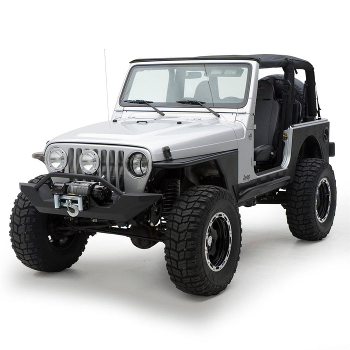 Smittybilt 76874 XRC Rear Corner Guards 97-06 Wrangler TJ and Rubicon Black Textured Smittybilt - Truck Part Superstore