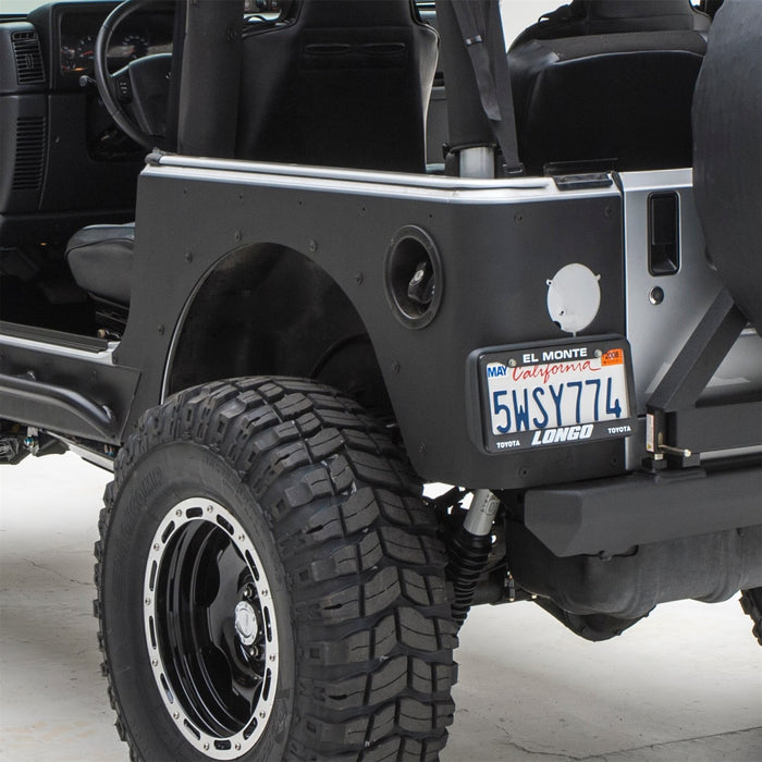 Smittybilt 76874 XRC Rear Corner Guards 97-06 Wrangler TJ and Rubicon Black Textured Smittybilt - Truck Part Superstore