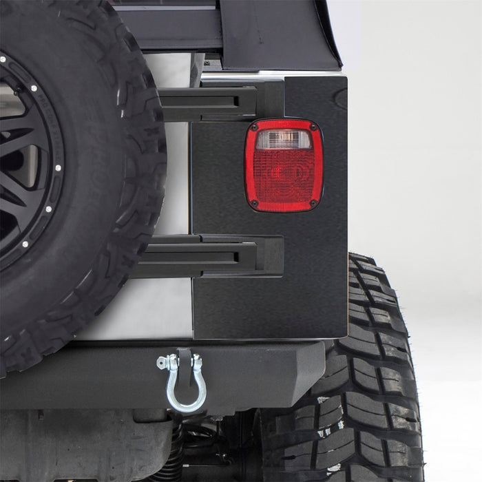 Smittybilt 76874 XRC Rear Corner Guards 97-06 Wrangler TJ and Rubicon Black Textured Smittybilt - Truck Part Superstore