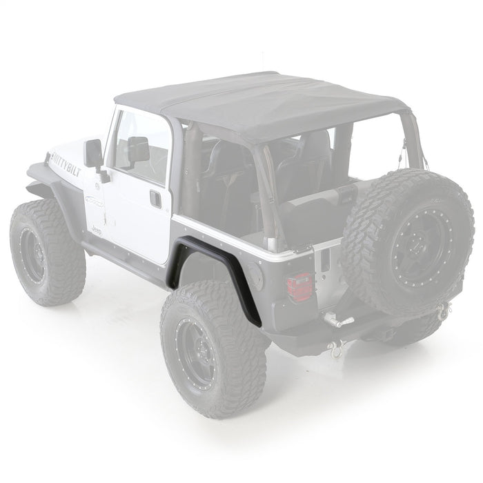 Smittybilt 76875 XRC Rear 3 Inch Fender Flares 97-06 Wrangler TJ/LJ Black Textured Smittybilt - Truck Part Superstore