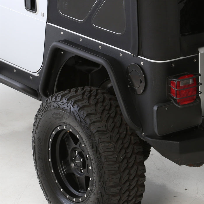Smittybilt 76875 XRC Rear 3 Inch Fender Flares 97-06 Wrangler TJ/LJ Black Textured Smittybilt - Truck Part Superstore