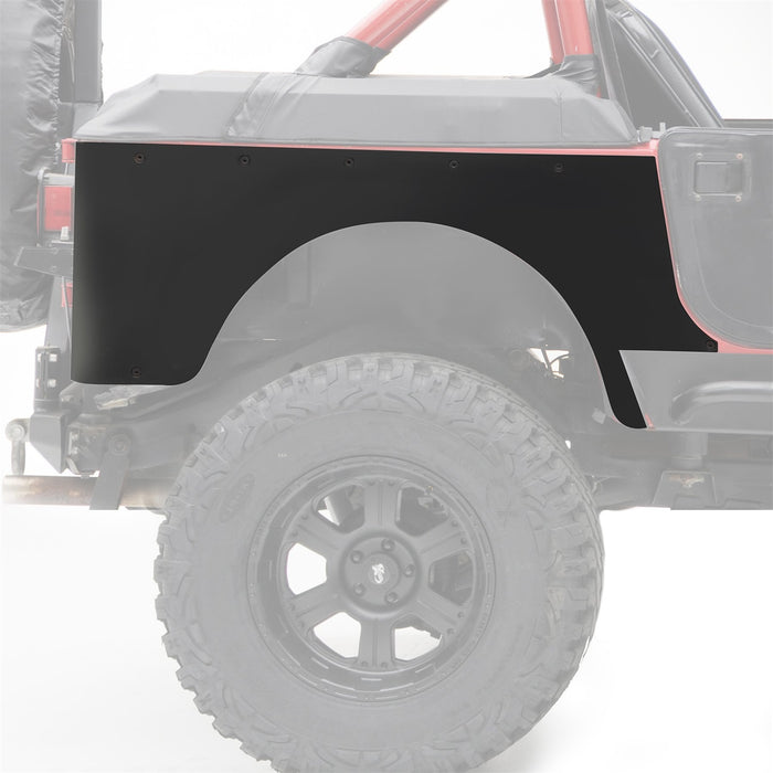 Smittybilt 76876 XRC Rear Corner Guards 87-95 Wrangler YJ Black Textured Smittybilt - Truck Part Superstore