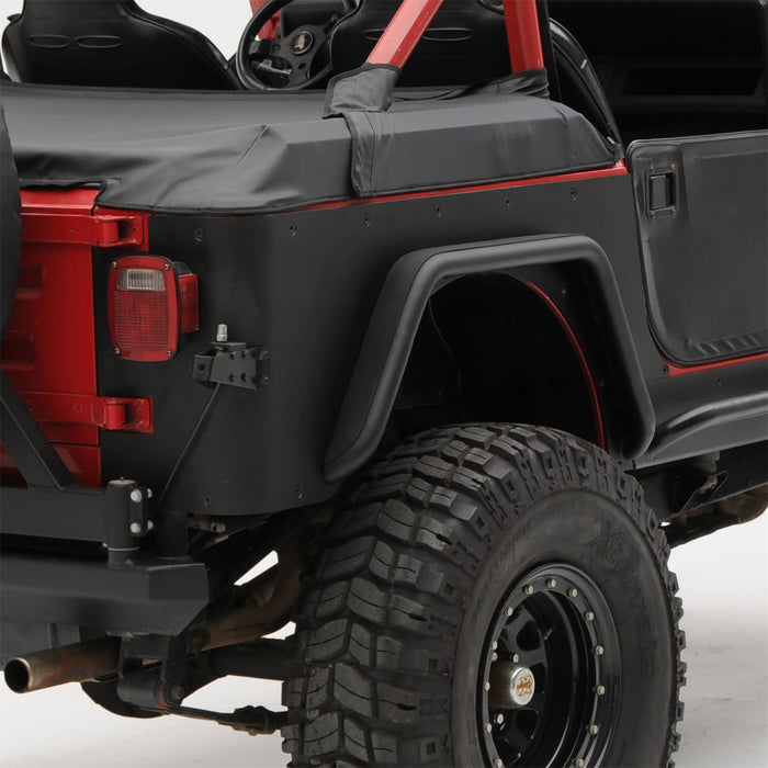 Smittybilt 76876 XRC Rear Corner Guards 87-95 Wrangler YJ Black Textured Smittybilt - Truck Part Superstore