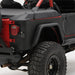 Smittybilt 76876 XRC Rear Corner Guards 87-95 Wrangler YJ Black Textured Smittybilt - Truck Part Superstore