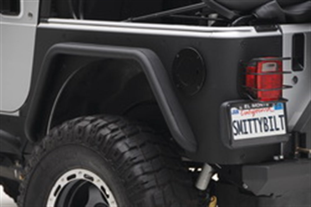 Smittybilt 76878 XRC Rear Corner Guards 76-86 CJ7 Black Textured Smittybilt - Truck Part Superstore