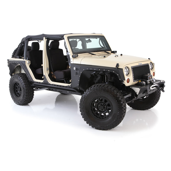 Smittybilt 76880 XRC Front Fenders 07-18 Wrangler JK Black Textured Smittybilt - Truck Part Superstore