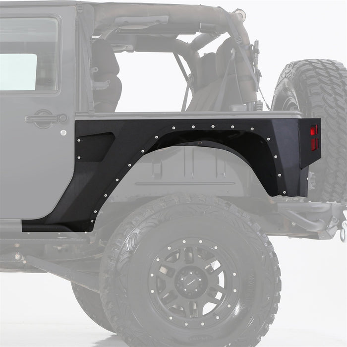 Smittybilt 76881 XRC Rear Corner Guards 07-18 Wrangler JK 2DR Black Textured Smittybilt - Truck Part Superstore