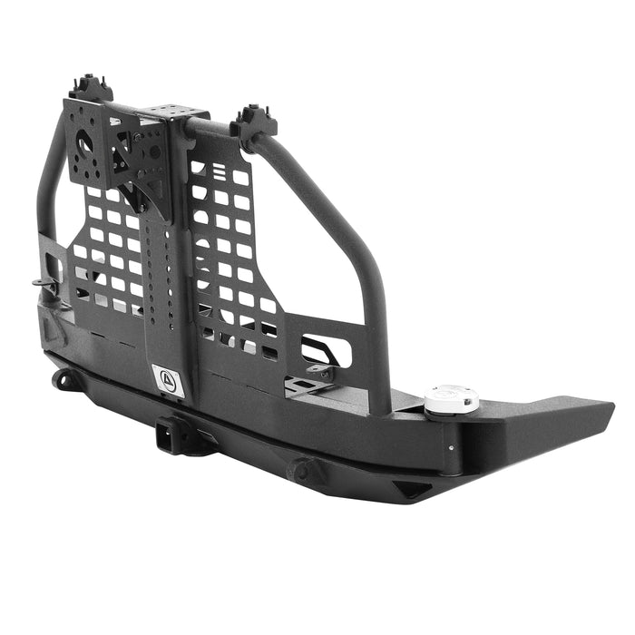 Smittybilt 76896 XRC Atlas Rear Bumper with Tire Carrier 07-18 Wrangler JK Smittybilt - Truck Part Superstore