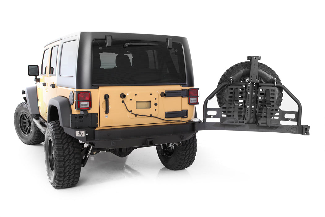 Smittybilt 76896 XRC Atlas Rear Bumper with Tire Carrier 07-18 Wrangler JK Smittybilt - Truck Part Superstore