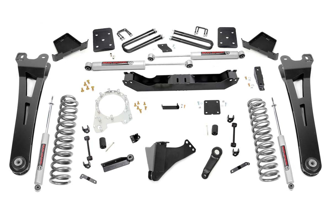 Rough Country 55630 6 Inch Suspension Lift Kit w. Radius Arms 17-19 F-250 4WD w/o Overloads Diesel Rough Country - Truck Part Superstore