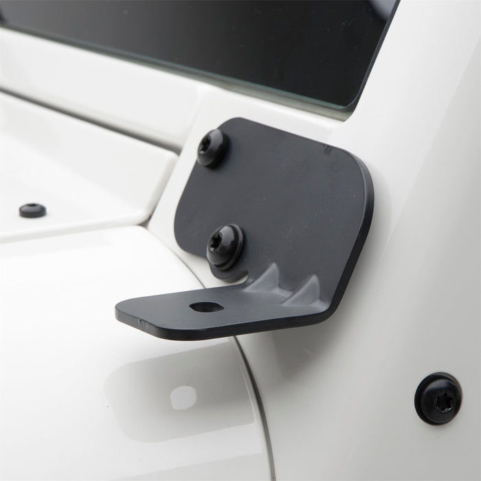 Smittybilt 7690 Light Mount Windshield Hinge Bracket 07-18 Wrangler JK Black Smittybilt - Truck Part Superstore