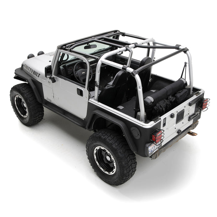 Smittybilt 76900 SRC Cage Kit 7 Piece 97-06 Wrangler TJ Gloss Black Smittybilt - Truck Part Superstore