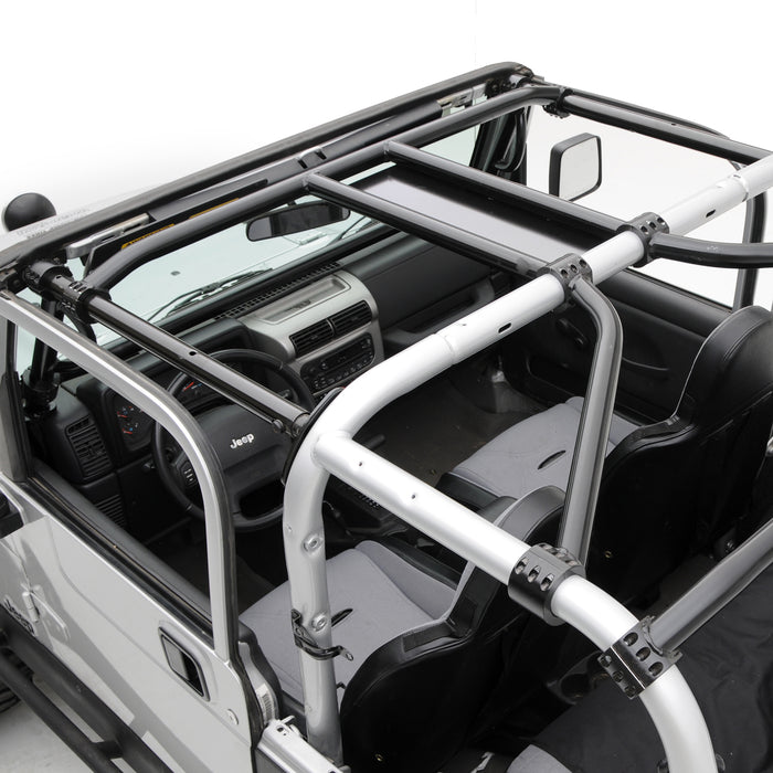 Smittybilt 76900 SRC Cage Kit 7 Piece 97-06 Wrangler TJ Gloss Black Smittybilt - Truck Part Superstore