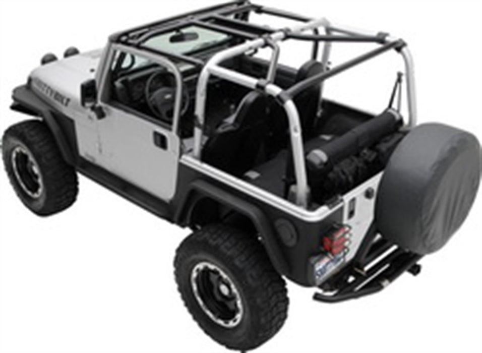 Smittybilt 76901 SRC Cage Kit 7 Piece 07-10 Wrangler JK 2 DR Gloss Black Smittybilt - Truck Part Superstore