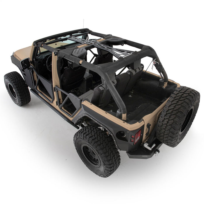 Smittybilt 76902 SRC Cage Kit 6 Piece 07-10 Wrangler JK 4 DR Gloss Black Smittybilt - Truck Part Superstore