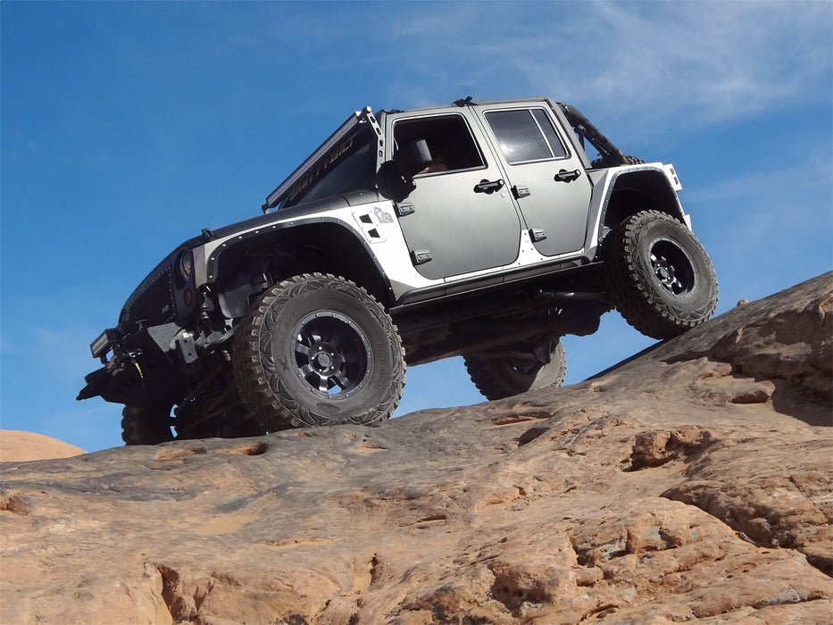 Smittybilt 76911 XRC Light Bar 07-18 Wrangler JK Textured Black Windshield Top Smittybilt - Truck Part Superstore