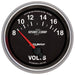 AutoMeter 7691 GAUGE; VOLTMETER; 2 5/8in.; 18V; ELECTRIC; SPORT-COMP II - Truck Part Superstore