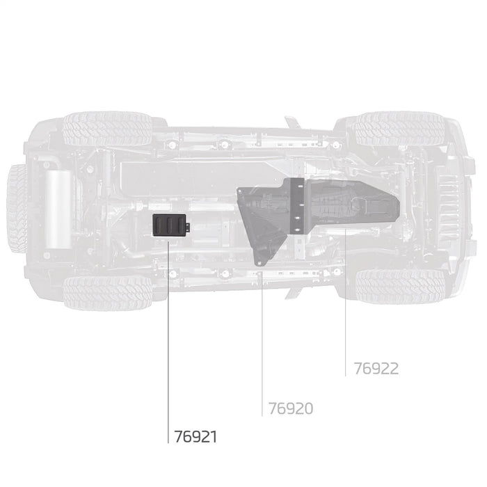 Smittybilt 76921 XRC Skid Plate Evaporative Canister 07-18 Wrangler JK Black Textured Smittybilt - Truck Part Superstore