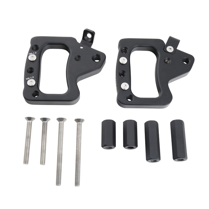 Smittybilt 76931 Jeep JK Grab Handles Front Aluminum 2007-2018 Jeep Wrangler 2DR/4DR Pair Black Smittybilt - Truck Part Superstore