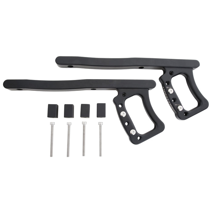 Smittybilt 76932 Jeep JK Grab Handles Rear Aluminum 2007-2018 Jeep Wrangler 2DR/4DR Pair Black Smittybilt - Truck Part Superstore