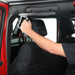 Smittybilt 76932 Jeep JK Grab Handles Rear Aluminum 2007-2018 Jeep Wrangler 2DR/4DR Pair Black Smittybilt - Truck Part Superstore