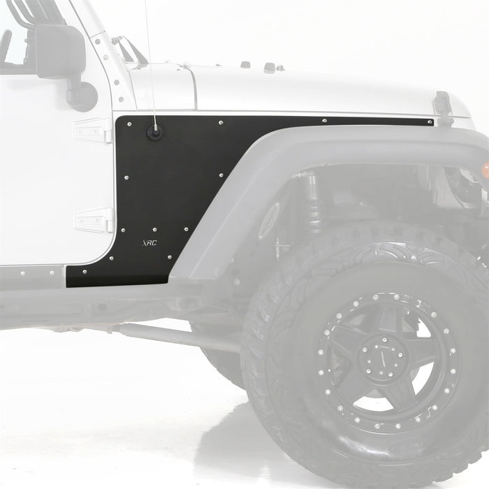 Smittybilt 76980 XRC Flat Armor Skins Front 07-18 Wrangler JK Black Textured Smittybilt - Truck Part Superstore