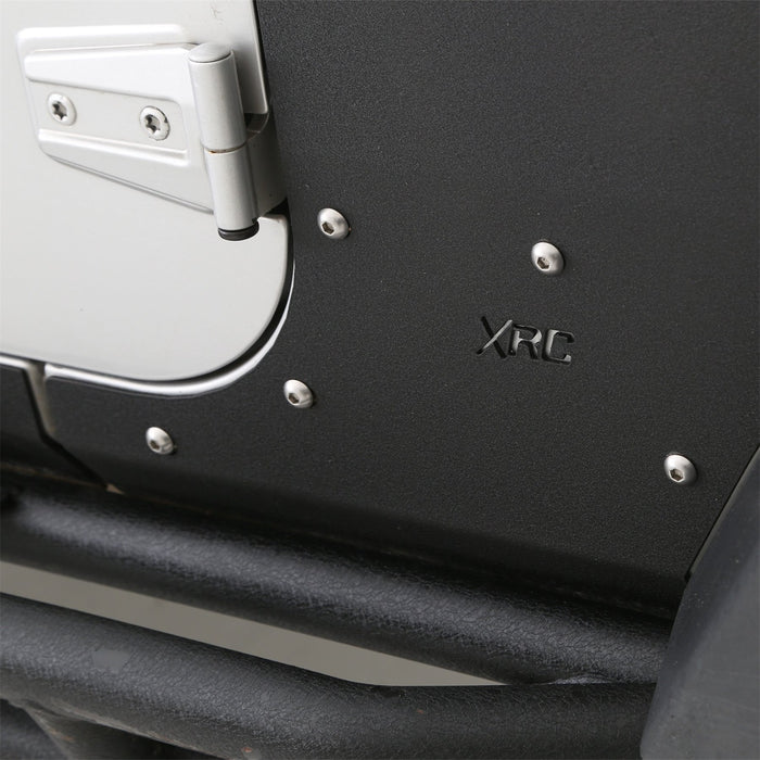 Smittybilt 76980 XRC Flat Armor Skins Front 07-18 Wrangler JK Black Textured Smittybilt - Truck Part Superstore
