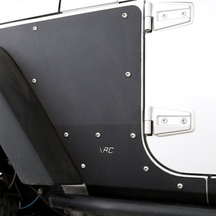 Smittybilt 76980 XRC Flat Armor Skins Front 07-18 Wrangler JK Black Textured Smittybilt - Truck Part Superstore