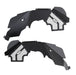 Smittybilt 76984 Jeep JK Front Inner Fender Liners Aluminum 2007-2018 Wrangler JK Black Pair Smittybilt - Truck Part Superstore