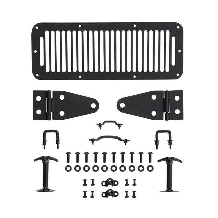 Smittybilt 7699 Complete Hood Kit 76-95 Wrangler TJ/CJ Black Smittybilt - Truck Part Superstore
