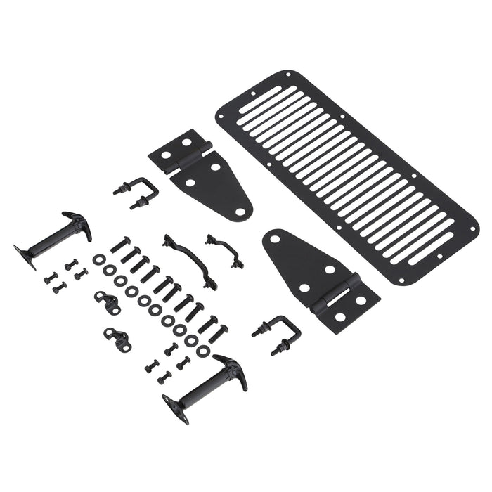 Smittybilt 7699 Complete Hood Kit 76-95 Wrangler TJ/CJ Black Smittybilt - Truck Part Superstore