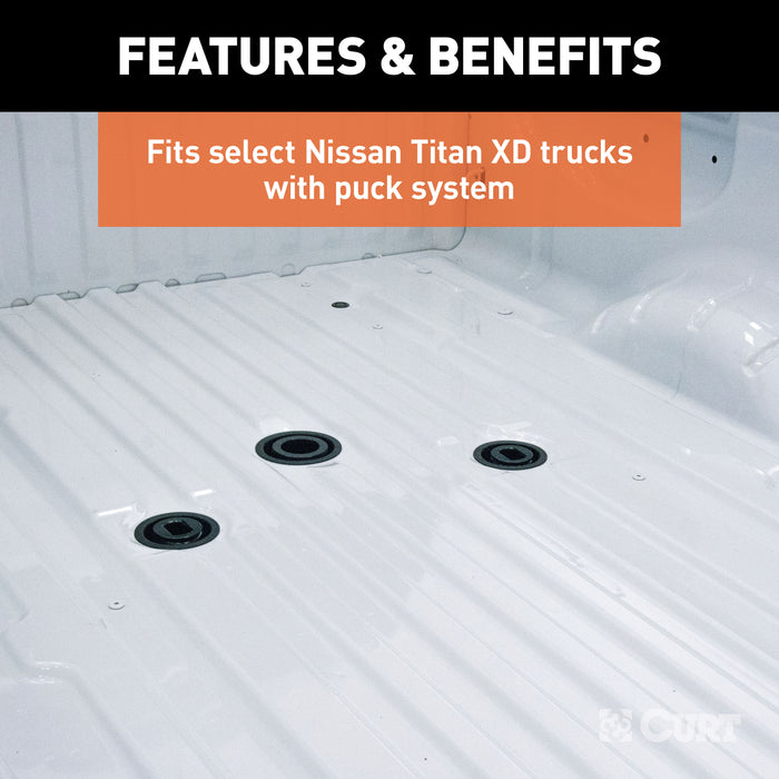 CURT 16071 E16 5th Wheel Hitch; Select Nissan Titan XD; 8ft. Bed Puck System - Truck Part Superstore