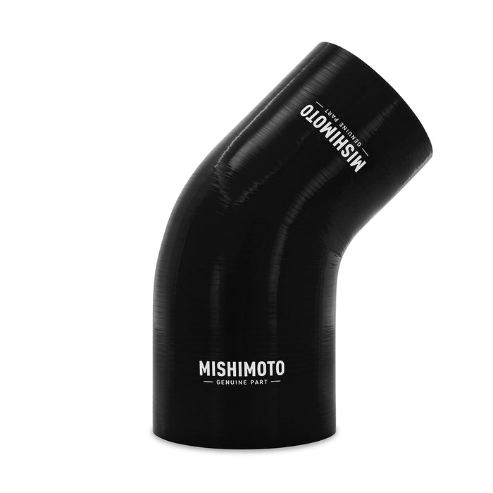 Mishimoto MMCP-R45-3040BK Mishimoto 45-Degree Silicone Transition Coupler, 3.00-in to 4.00-in, Black - Truck Part Superstore