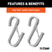 CURT 80151 44-1/2in. Safety Cables with 2 Snap Hooks (5;000 lbs; Vinyl-Coated; 2-Pack) - Truck Part Superstore