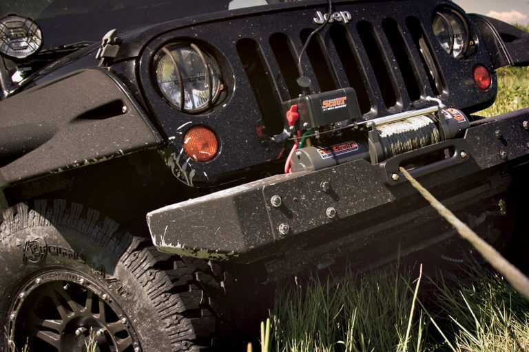 Mile Marker 77-53141W 8000 LB Winch Waterproof 4.9 HP Series Wound 12V Motor W/ 92 Foot Synthetic Rope SEC8 Scout ES Mile Marker - Truck Part Superstore