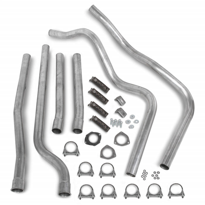 Hooker 7700HKR Header Back Exhaust System Kit; 2.25 in. Tube; Incl. Tubing/Hardware; - Truck Part Superstore