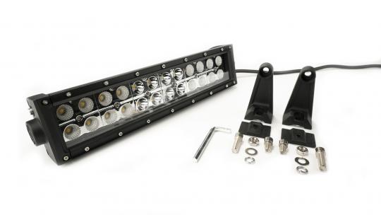 Southern Truck 77015 12.0 Inch Amber/White LED Light Bar Double Row Straight Combo Flood/Beam 72W DT Harness 79904 4,320 Lumens Southern Truck Lifts - Truck Part Superstore