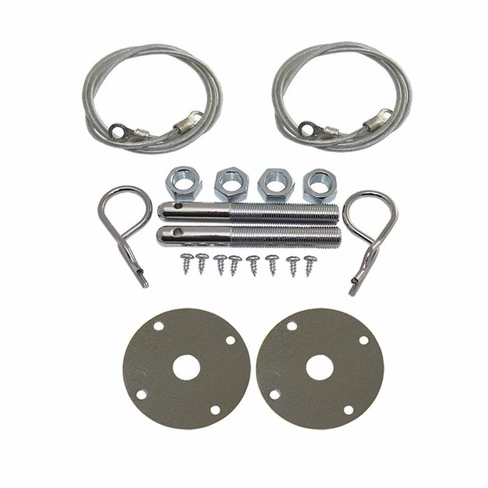 SpeedFx 7702 With 3/16 Inch Hair Pins With Cables Chrome Plated Steel 1/2 Inch Stud - Truck Part Superstore