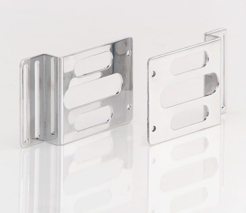 Be Cool 77102 Universal AC Condenser Brackets Polished Finish Aluminum Be Cool Radiator - Truck Part Superstore