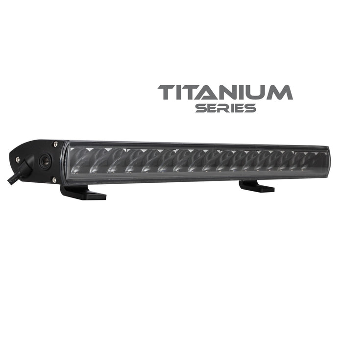 BrightSource 771202 Titanium Series LED Light Bar; Single Row; Driving Light w/Harness; 8100 Lumens; - Truck Part Superstore