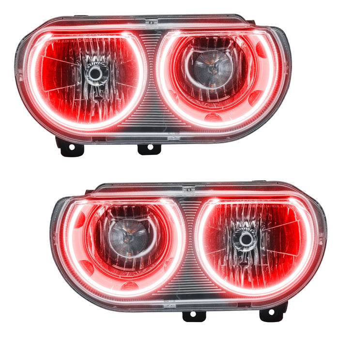 Oracle Lighting 7720-003 SMD Pre-Assembled Headlights, Non-HID, Red - Truck Part Superstore